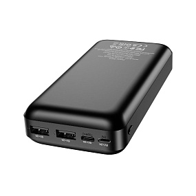 Портативное зарядное устройство Borofone BJ16A 2USB/Micro/Type-C 20000mAh черный(УЦЕНКА)б/у,царапины
