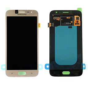 Дисплей для телефона Samsung J250F (J2 2018) в сборе с тачскрином Золото - Оригинал