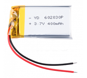 АКБ универсальная 602030p 400mAh (6*20*30 mm)