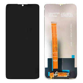 Дисплей для телефона Realme C25s в сборе с тачскрином Черный