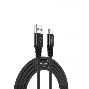 Дата кабель Type-C - USB Hoco X22 1м черный