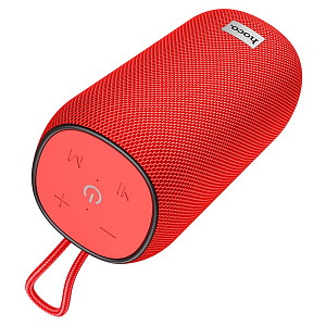 Колонка Hoco HC10 (Bluetooth/USB/FM/AUX) красный