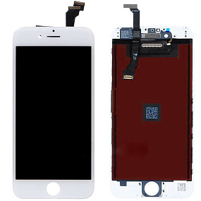 Дисплей для телефона iPhone 6 в сборе Белый - Премиум