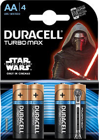 Батарейка АА Duracell Turbo LR6 4BL 4/80/240 1шт