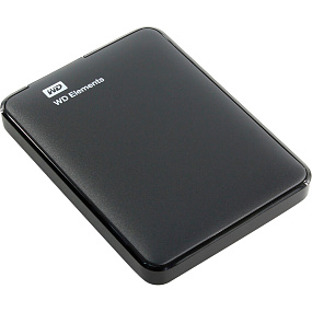 Внешний жесткий диск USB3 1TB 2.5 WDBUZG0010BBK-WESN WDC черный