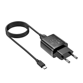 СЗУ+ micro USB Borofone BA52A 1 выход 2.1А черный