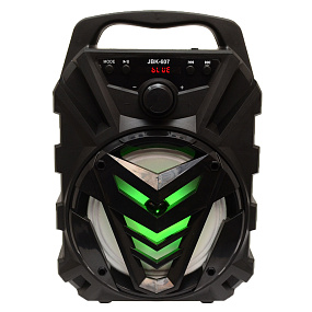 Колонка JBK-607 (Bluetooth/MicroSD/USB/FM/AUX) 5W черная