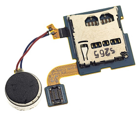 Шлейф Samsung N8000 на разъем MMC в сборе с вибро