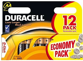 Батарейка АА Duracell LR6 12BL 12/10/120 1шт