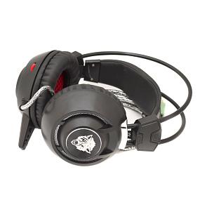 Наушники YORO F35 Pro Stereo полноразмерные игровые, светящиеся, вибро черные (УЦЕНКА) Б/У