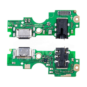 Шлейф Tecno Pova Neo 2 (LG6n) плата на системный разъем/разъем гарнитуры/микрофон - Премиум