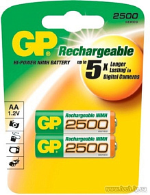 Аккумулятор AA GP 2500 mAh 2BL 1шт