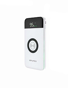 Портативное зарядное устройство Awei P71K Беспроводная зарядка 10000mAh белый (УЦЕНКА) Царапины