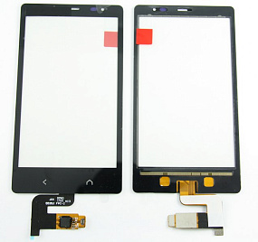 Сенсор для телефона Nokia X2 Dual (RM-1013) Черный