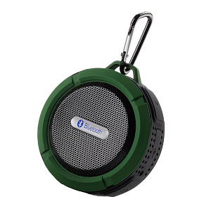 Колонка C6 (Bluetooth/MicroSD/USB/FM) зеленая