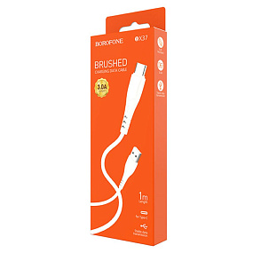 Дата кабель Type-C - USB Borofone BX37 3A 1м белый