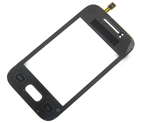 Сенсор для телефона Samsung S5363 Черный "home" - прямоуг