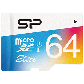 MicroSD 64Gb Silicon Power Class 10 UHS-I 100Mb/s +SD adapter