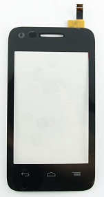 Сенсор для телефона Alcatel OT-4018X/OT-4018D (Pop D1) Черный