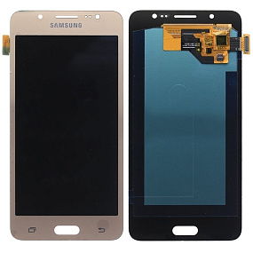 Дисплей для телефона Samsung J510F/J5 2016 в сборе с тачскрином Золото - AAA (AMOLED)