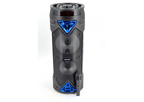 Колонка ZQS-6203 (Bluetooth/MicroSD/USB/FM/Microphone) 2*15W черная