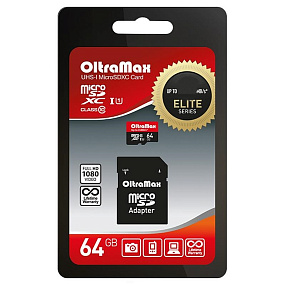 MicroSD 64Gb OltraMax Class 10 UHS-I 95Mb/s +SD adapter