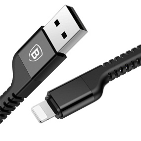 Дата кабель lightning - USB Baseus CALZJ-B01 Anti-break черный 1,5м