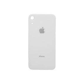 Задняя крышка iPhone Xr (стекло) белый orig fabric(УЦЕНКА)незнач.внеш.дефект