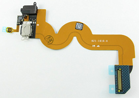 Шлейф iPod 5 разъем гарнитуры/зарядки Черный