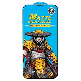 Защитное стекло iPhone 13/13 Pro/14/16E/17E матовое черное