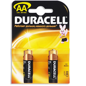 Батарейка АА Duracell LR6 2BL 2/20/40 1шт