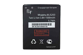 АКБ ORIG для телефона Fly BL5203 IQ448 1500mA тех. упаковка