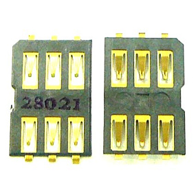 Коннектор SIM Nokia N9/X3-02/C3-01/C5-03