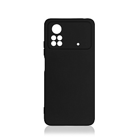 Силиконовый чехол Xiaomi Poco X4 Pro DF черный