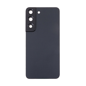 корпус для телефона Samsung S901B (S22) Задняя крышка (черный) - Премиум