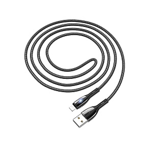 Дата кабель lightning - USB Hoco U89 1,2м 2,4А черный