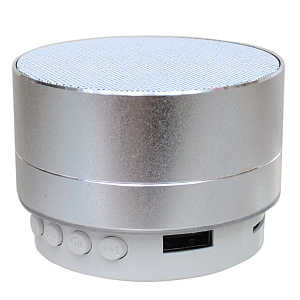 Колонка A10U (Bluetooth/MicroSD/USB/FM) серебро