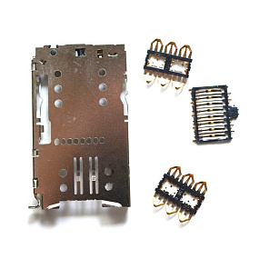 Коннектор SIM+MMC Meizu M2 mini/M3 Max/M3 Note/M3s mini/M5/U10/U20 (2 SIM+1 MMC)