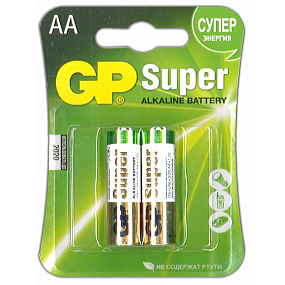 Батарейка АА GP LR6 2BL Super 1шт
