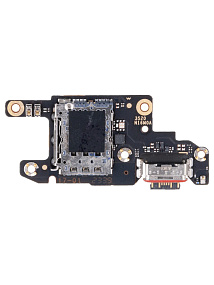 Шлейф Xiaomi Redmi Note 13 Pro 5G (2312) плата на системный разъем/разъем SIM/микрофон - Премиум