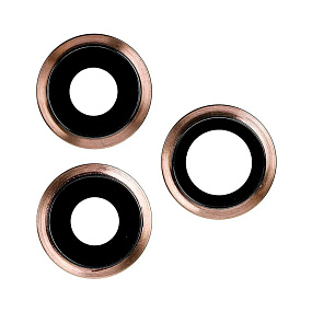 Стекло камеры iPhone 12 Pro (комплект 3 шт.) Золото