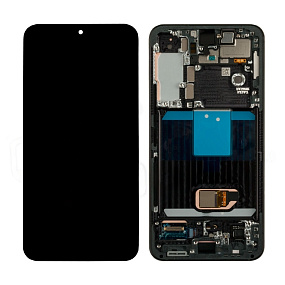 Дисплей для телефона Samsung S901B (S22) модуль Черный - Оригинал