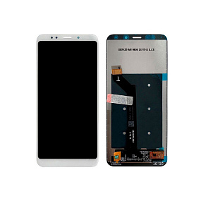 Дисплей для телефона Xiaomi Redmi 5 Plus в сборе с тачскрином Белый