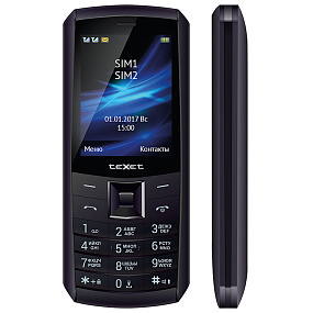 Мобильный телефон teXet TM-D328 черный