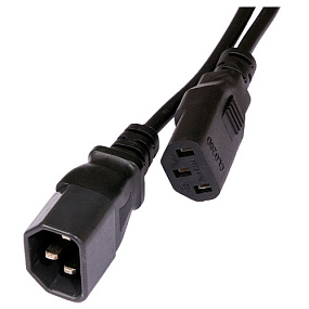 Кабель 220 POWER (папа) - POWER (мама) 220 MONITOR - 5m OEM (компьютер-монитор)