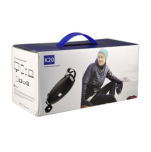 Колонка K20 (Bluetooth/MicroSD/USB/AUX) синяя