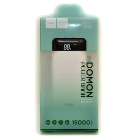Портативное зарядное устройство Hoco B29A 15000mAh LCD белый
