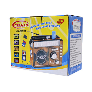 Радиоприемник YG-210BT синий