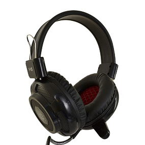 Наушники YORO F15 Stereo полноразмерные игровые, светящиеся черные (УЦЕНКА) Повреждение упаковки