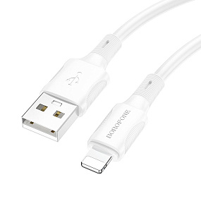 Дата кабель lightning - USB Borofone BX80 2.4A 1м белый тех.пак.